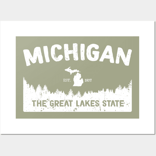 Michigan, The Great Lakes State Wall Art by GreatLakesLocals